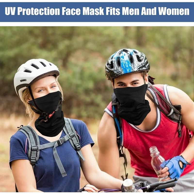 9 Pcs Soft Windproof, Face Cover for Sun Protection, Cooling Neck Gaiter Face Cover Scarf Set, Hiking Cycling, Protection Mask for Men and Women