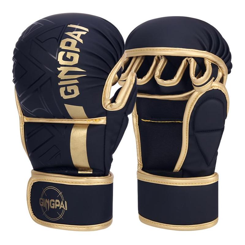 Half Finger Boxing Gloves, 1 Pair Professional Training Muay Thai Fighting Gloves, UFC Finger Gloves for Adults, Boxing & Martial Arts Equipment