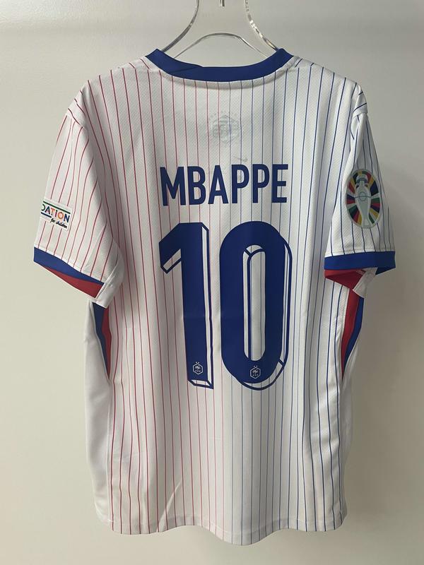 France Shirt UEFA Euro 2024 Home and away kit No.10 Mbappe ,Children's suit Blue Breathable Football Jersey