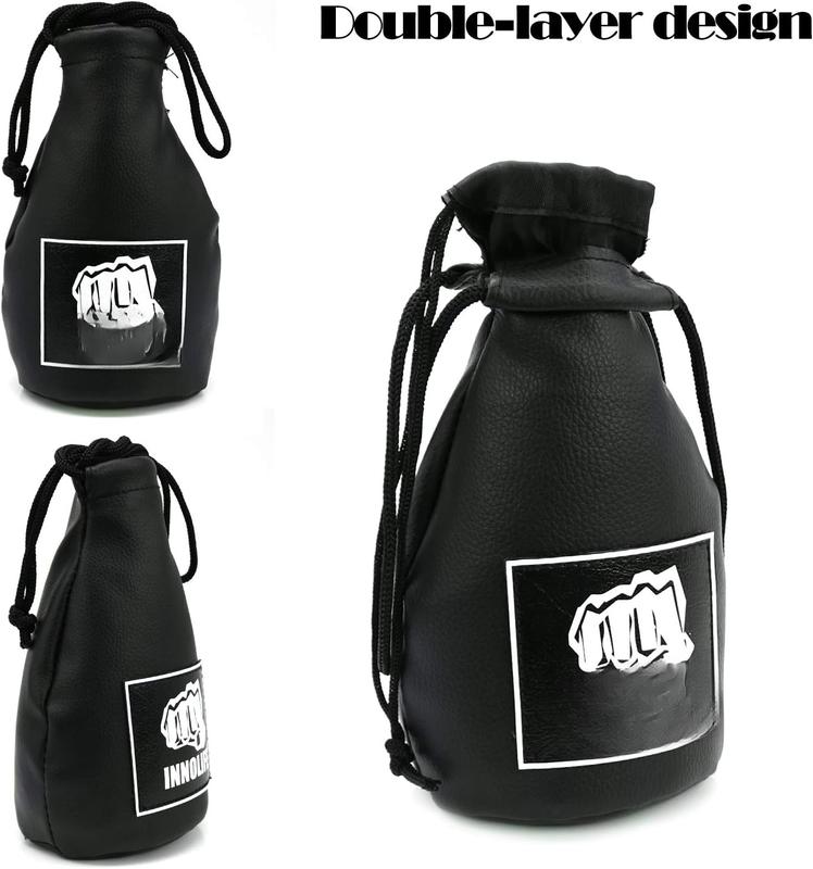 Boxing Slip Bag, Boxing Dodge Hide Speed Bag Maize Ball Leather Ball for Reflex Training, Boxing, Kickboxing, MMA Pendulum Training (Without Filler)