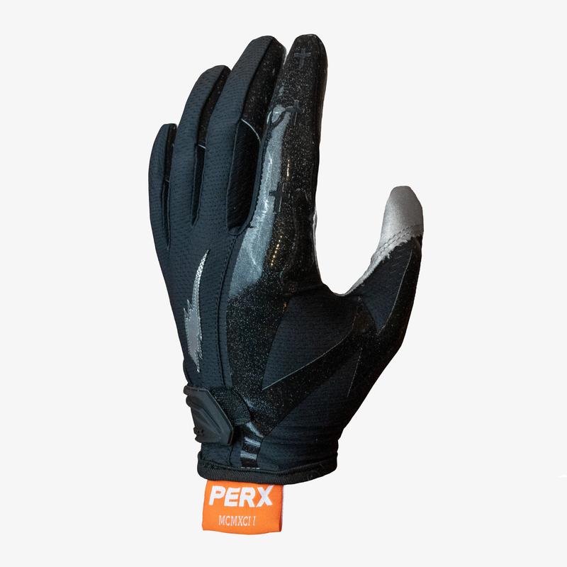 PERX Genesis Football Gloves - White Black Orange