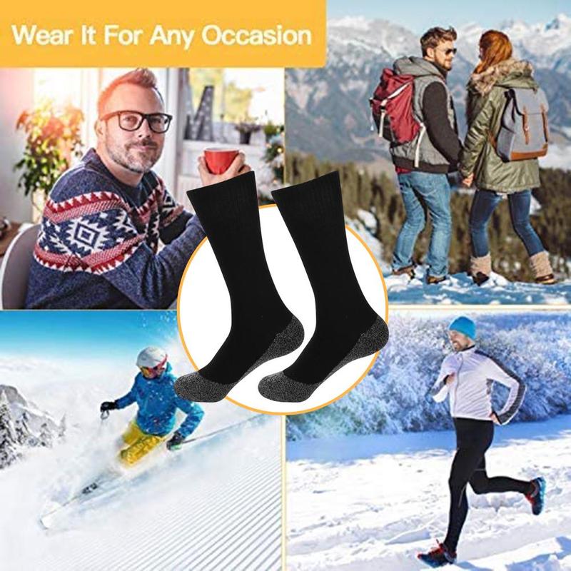 1-5Pairs Winter Self-Heating Socks for Men Women Thermal Heated Socks Elastic Anti-Slip Socks Outdoor Ski Tube Sock Foot Warmer