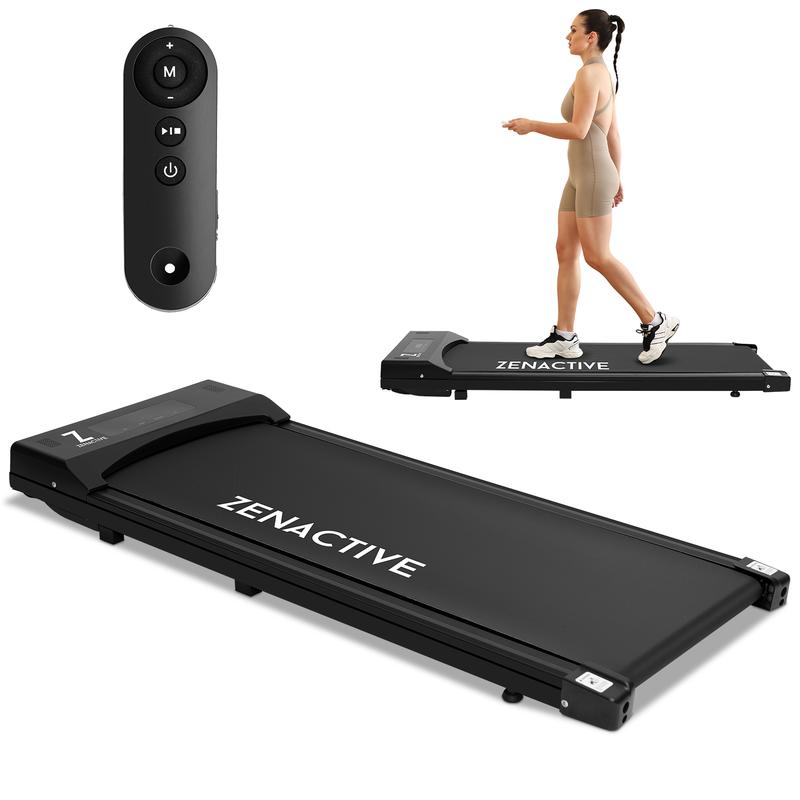 Walking Pad, Under Desk Treadmill, Walking Treadmill 2 in 1 for Home Office with Remote Control, Portable Treadmill (Black, 1 Year Warranty)