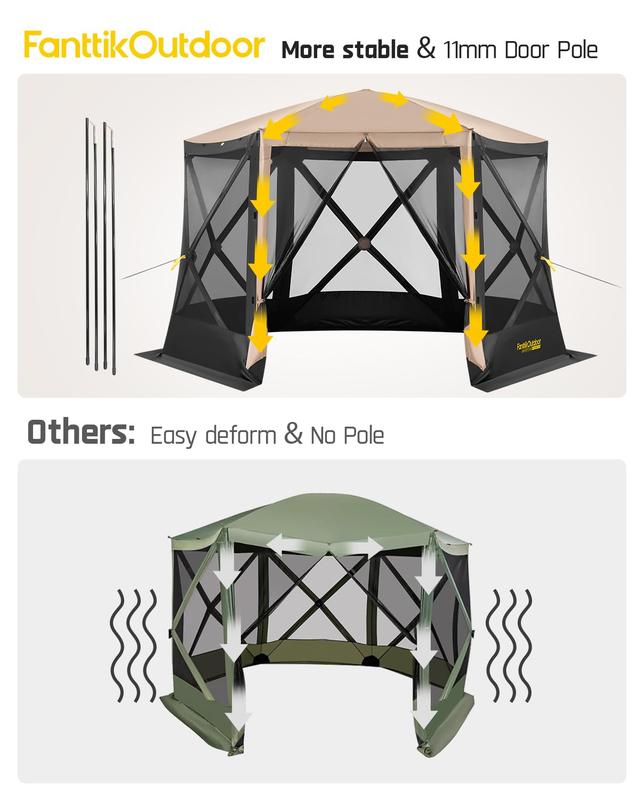 FanttikOutdoor Zeta D8 Pro Max Camping Canopy Tent