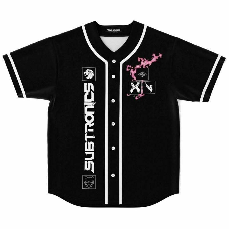 Subtronics X Illumium EDM Logo Baseball Jersey, Rave Sports Wear, Electronic Dance Music Outfit, EDM Festival Shirt, Rave Family Gift, Unisex