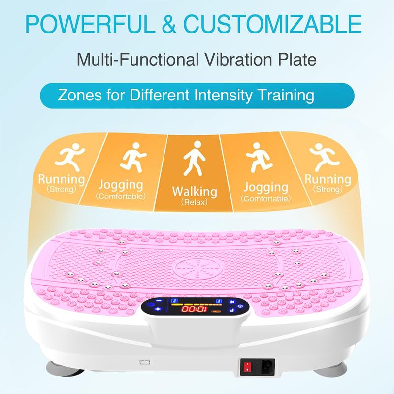 330LBS Vibration Plate Exercise Machine Whole Body Workout Vibration Fitness Platform for Home Fitness with Remote Control