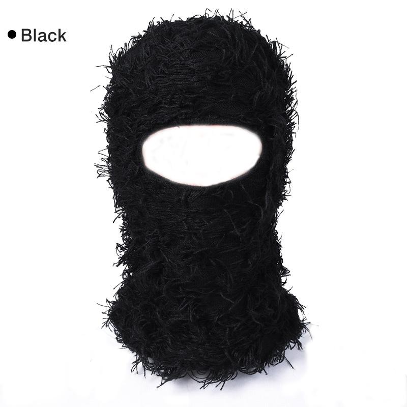 Acrylic knitted wool head cover for outdoor ski warm mask