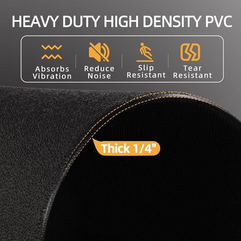 High Density Home Gym Treadmill Exercise Bike Equipment Mat, 1 4