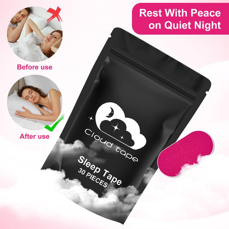 Pink Mouth Tape - (30 Strips) Breathable Mouth Tape for Sleep & Recovery.  Soft Medical Grade, Gentle Adhesive Breathable Mouth Tape for Sports