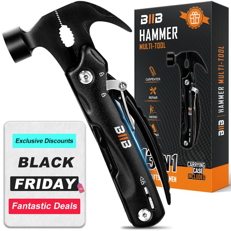 BIIB Christmas Stocking Stuffers Gifts for Men Women, 13 in 1 Multitool, Dad Gifts, Birthday Gifts for Men, Him, Grandpa, Camping Essentials Gear Tools for Men, Unique Christmas Gifts for Men