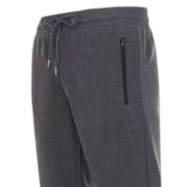 BenBen Charcoal Fleece Joggers - Athletic Fit, Zippered Pockets, Loungewear for Men - Soft and Breathable