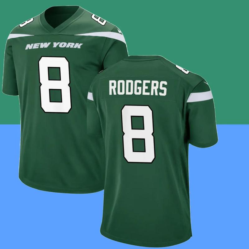 Rodgers #8 Jets Jersey, Wilson #17, Hall #20, Gardner #1, Williams #95 - Jets Limited Jersey - Personalized Jets Limited Edition Jersey