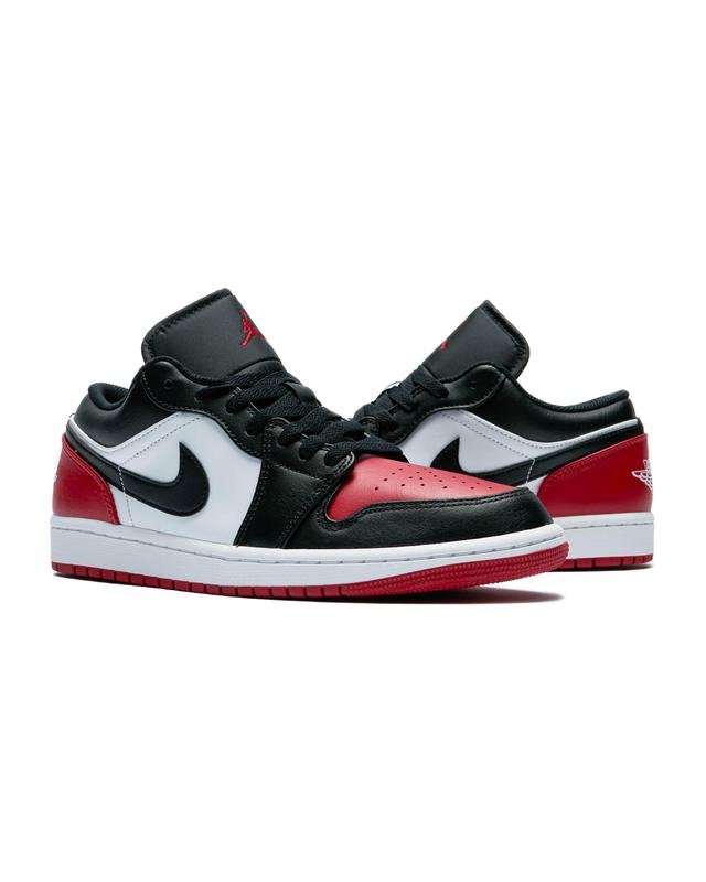 Nike Air Jordan 1 Low Bred Toe 2.0 553558-161 Men's Fashion Sneaker New