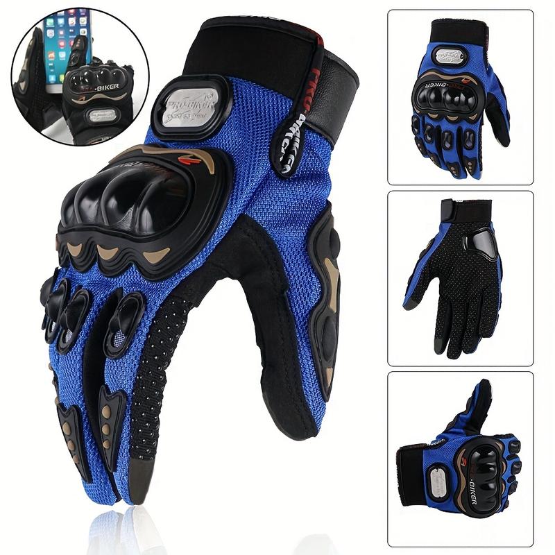 Suitable For Motorcycles, Mountain Bikes, Road Bikes, Off-road Motorcycles, Spring, Summer, Autumn, And Winter Unisex Finger Touch Screen Gloves For Men And Women, Breathable Cycling Gloves, Motorcycle Gloves, Bicycle Gloves.