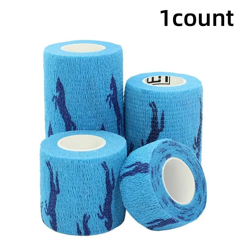 Sports Wristband, 1 Count Self-adhesive Wrap Tape, Solid Color Sport Outdoor Accessories Supplies, Wrist Straps, Men Gifts, Football Accessories, Sports Accessories, Gym Accessories