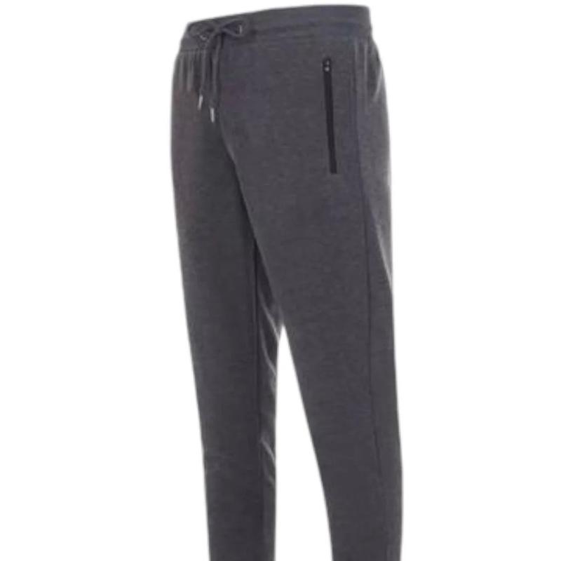 BenBen Charcoal Fleece Joggers - Athletic Fit, Zippered Pockets, Loungewear for Men - Soft and Breathable