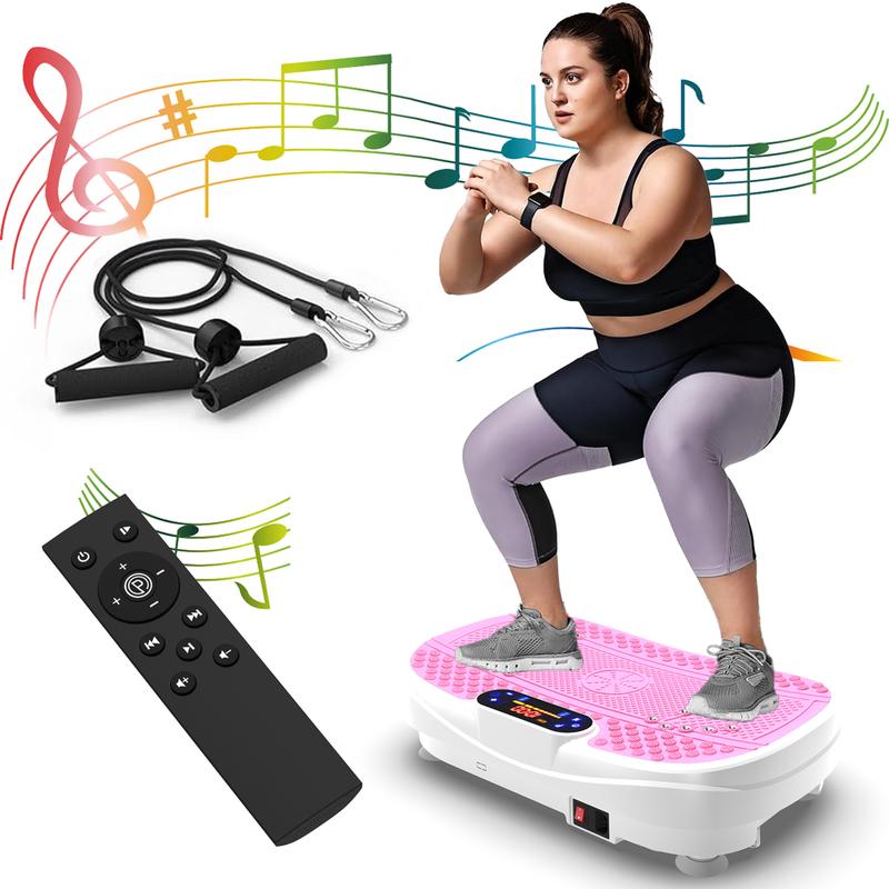 330LBS Vibration Plate Exercise Machine Whole Body Workout Vibration Fitness Platform for Home Fitness with Remote Control