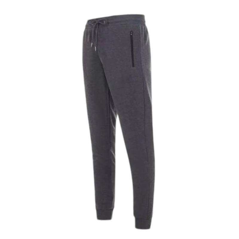 BenBen Charcoal Fleece Joggers - Athletic Fit, Zippered Pockets, Loungewear for Men - Soft and Breathable