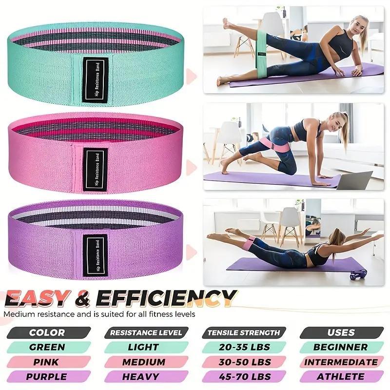 Yoga Resistance Band, 1 Count Non-slip Elastic Band, Fitness Band for Leg & Hip Lift, Body Stretching, Body Training, Yoga, Pilates