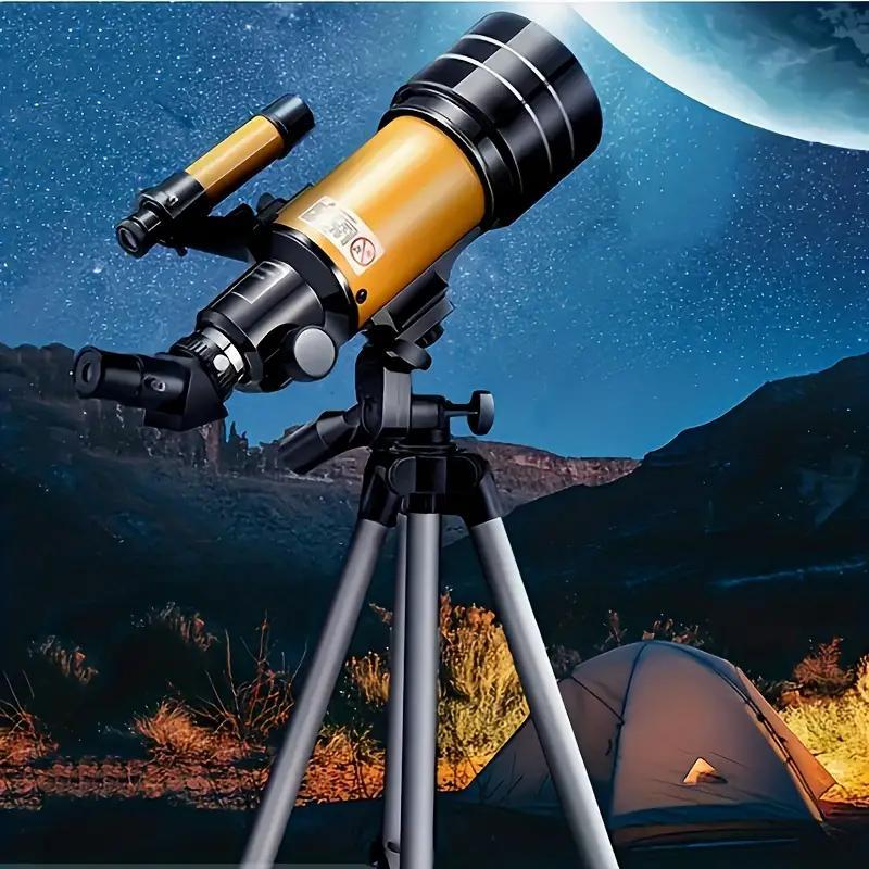 Professional Astronomical Telescope, 1 Set HD Astronomical Telescope with Accessories, Portable Telescope for Camping & Travel, Outdoor Camping Hiking Equipment