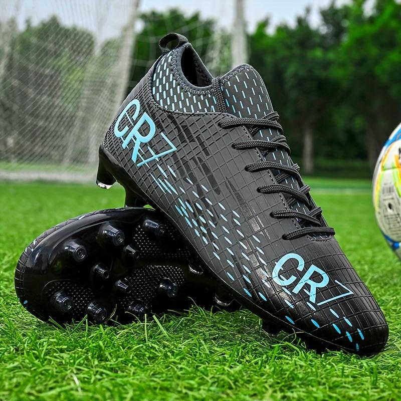 Men's High-Performance Soccer Cleats - Breathable, Non-Slip Football Boots with Spikes for Training & Competition, Durable Lace-Up Athletic Sneakers for Outdoor Sports, All-Season Comfort