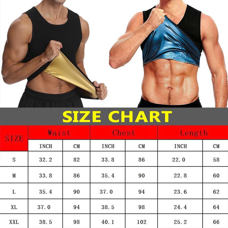 Men's Sauna Vest Heat Trapping Pullover Sweat Sauna Shirts Workout Tank Tops Body Shaper Waist Trainer for Men Compression Workout Vest