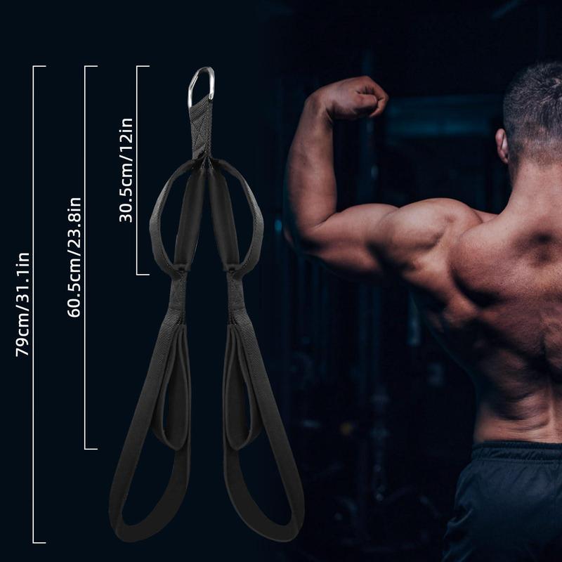 Adjustable Tricep Rope with Cable Attachment, High Pull-down Motion Handle, Multifunctional Gym Accessories for Home Gym