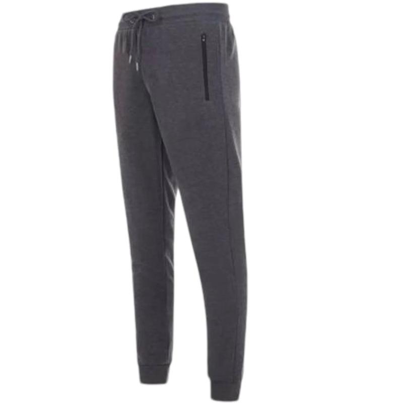 BenBen Charcoal Fleece Joggers - Athletic Fit, Zippered Pockets, Loungewear for Men - Soft and Breathable