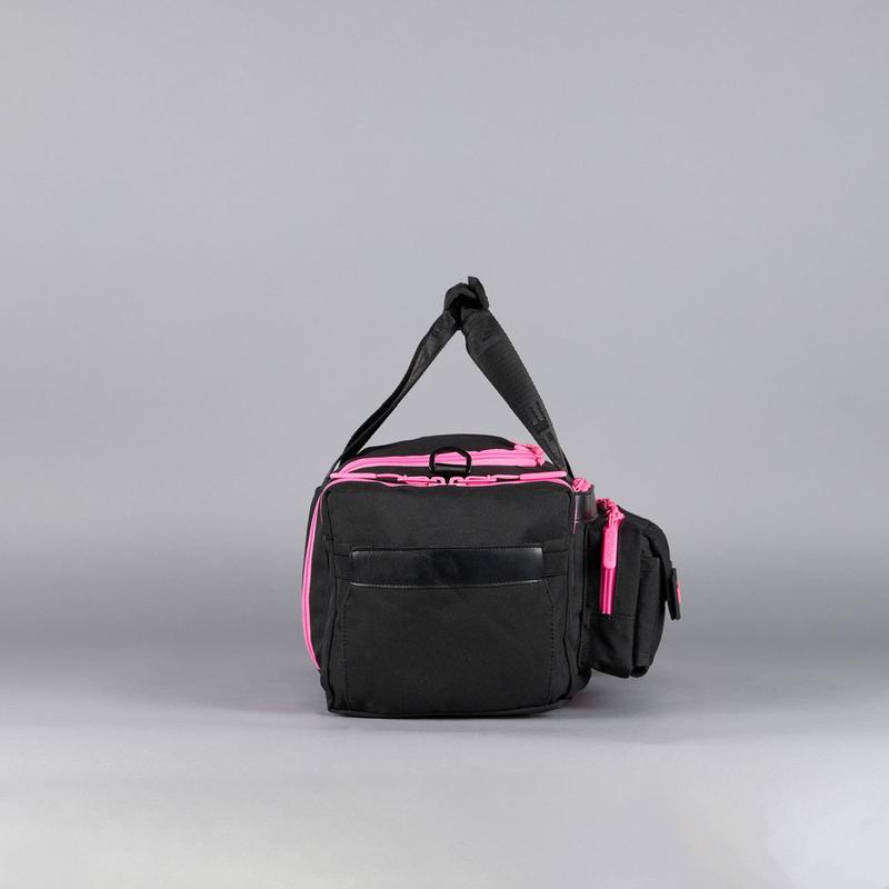 20L Mini Duffle Bag Black Neon Pink