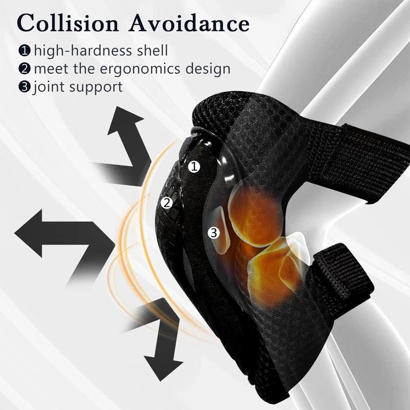 Protective Gear Set, 6 Counts set Knee Pads & Elbow Pads & Wrist Guard Protector, Protective Gear Set for Scooter, Skateboard, Bicycle, Inline Skating, Cycling, Christmas Gift