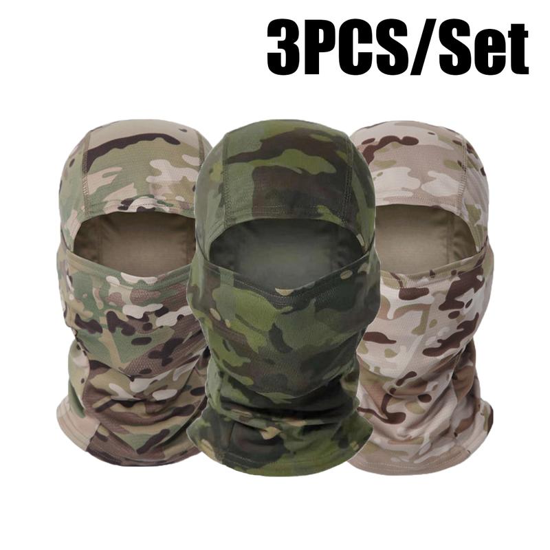 3PCS Balaclava Face Covering Mask For Summer UV Protection