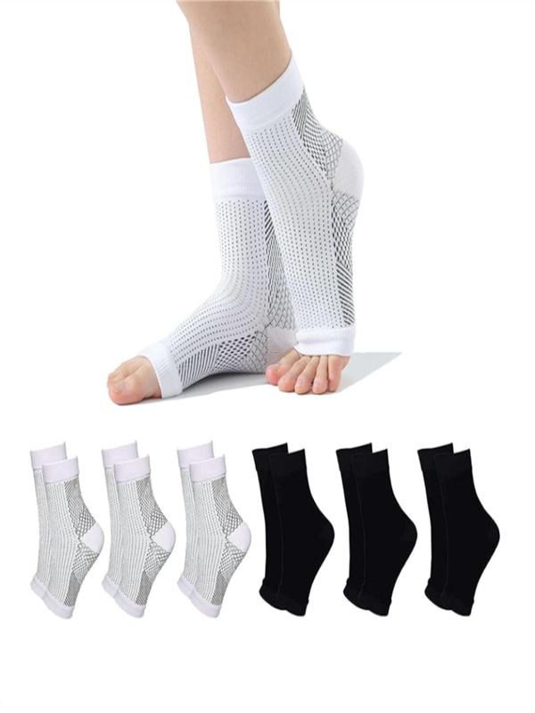 Unisex's Compression Ankle Support Brace, Breathable Sweat-absorbing Soft Anti-crack Socks, Sporty Athletic Socks for All Seasons