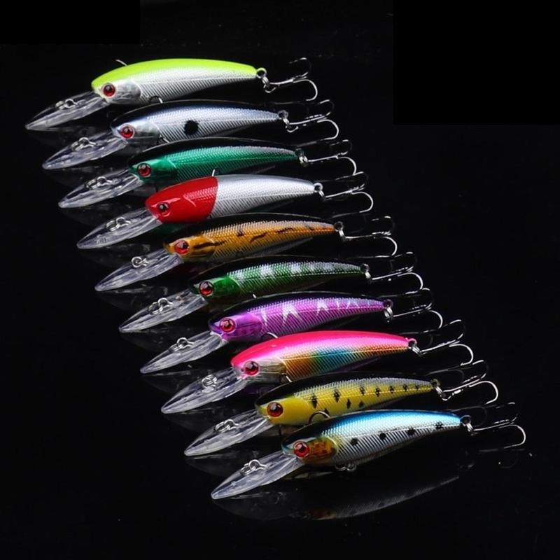 Artificial Fishing Lure, 20pcs set Mixed Color Topwater Fishing Lure with Hook, Fishing Accessories for Outdoor Fishing