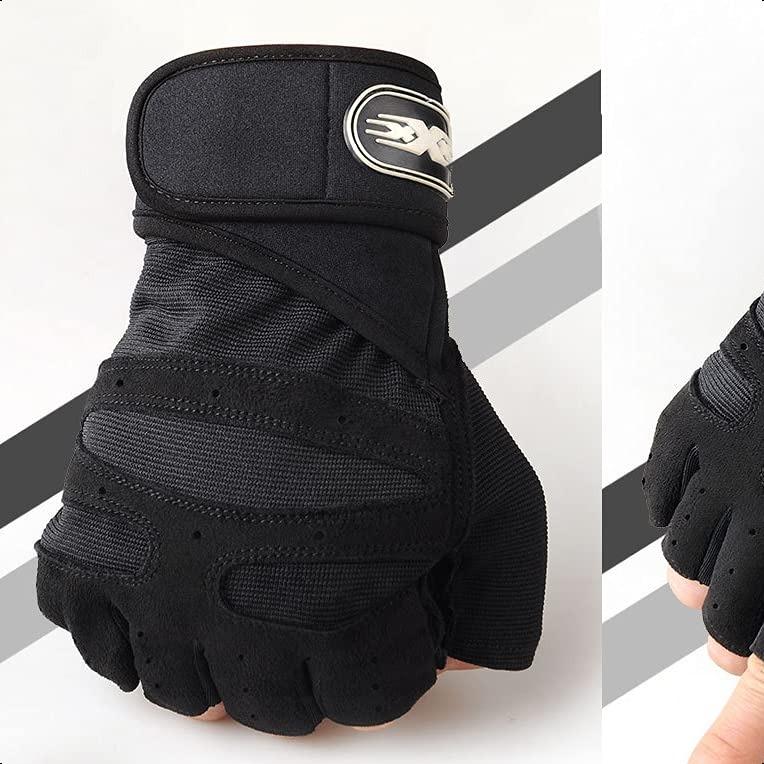 Workout Gloves, Gym Gloves for Men, Wrist Wraps Lifting Wrist Wraps Gloves for Working Out, Hand Out Gloves Fitness Gloves Full Palm Protection