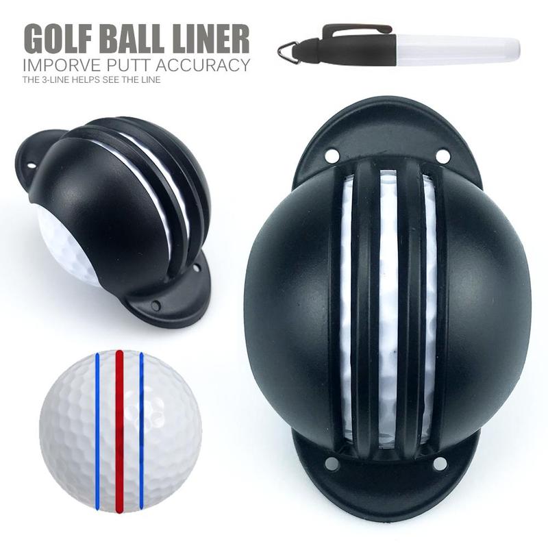 1 Set Three Line Aiming Marker, Golf Ball Line Marker, Golf Ball Alignment Marking Tool, Golf Accessories, Christmas Gift