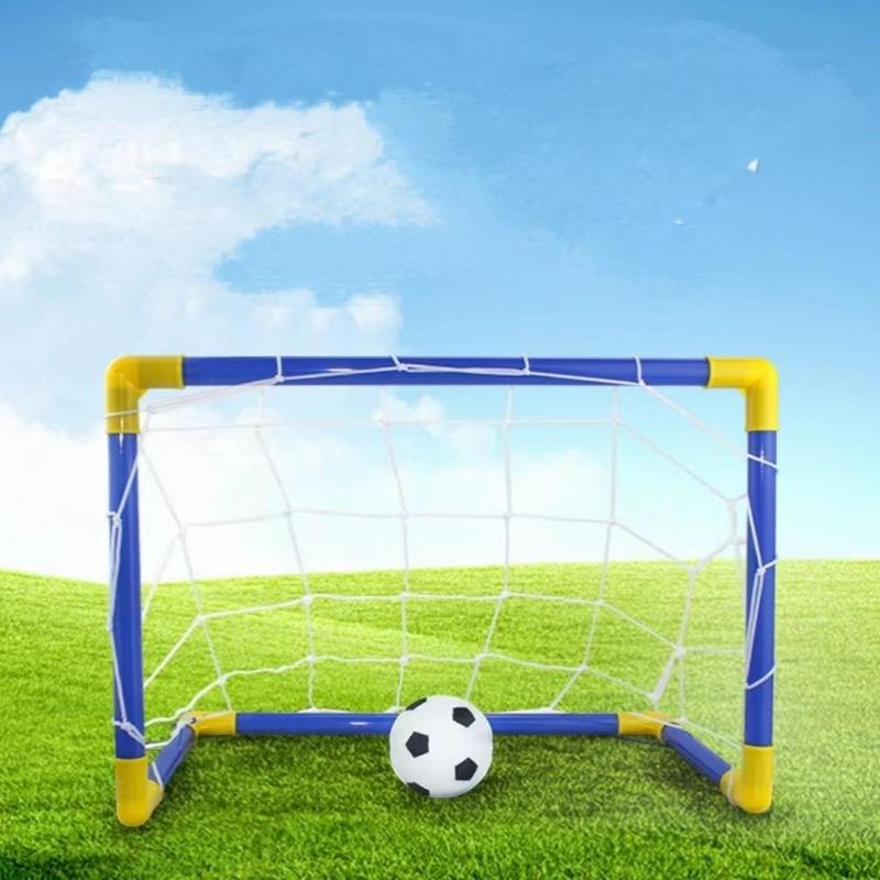 Mini Soccer Goal Set, Including 1 Count Detachable Soccer Goal and 1 Count Football, Soccer Goal for Outdoor, Sports Equipment for Football