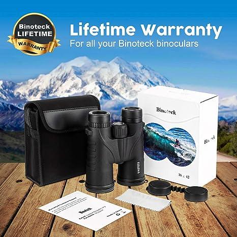 10x42 Binoculars for Adults - Professional HD Roof BAK4 Prism Lens Binoculars with Carrying Bag (1.0 lbs)