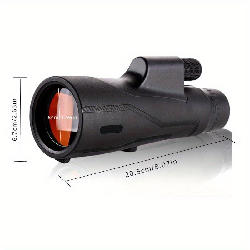 High-power Ultra-clear Low-light Night Vision Monocular Telescope, 1 Count Outdoor Hunting Telescope, Far Shot Telescope with Mobile Phone Clip & Tripod