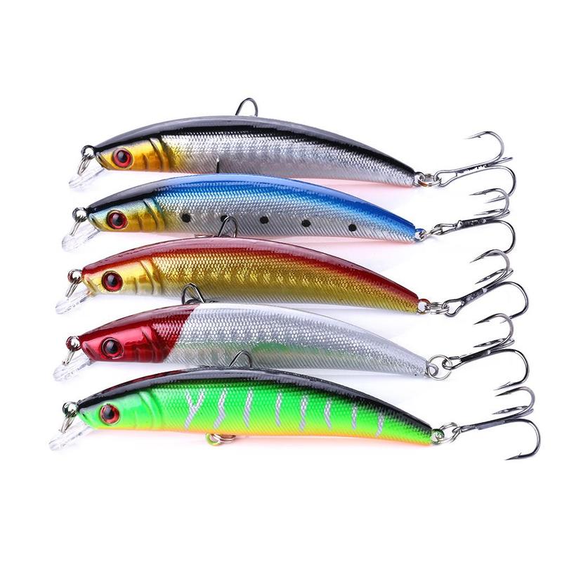 Mixed Size Artificial Fishing Lure, 30pcs Colorful Simulation Fishing Bait with Hook,  Fishing Lures Kit,  Baits with Hooks for Saltwater Freshwater, Fishing Accessories for Outdoor Fishing