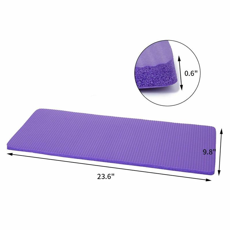 Non Slip Extra Thick 15mm Yoga Mat with Carrying Strap High Density Exercise Pad