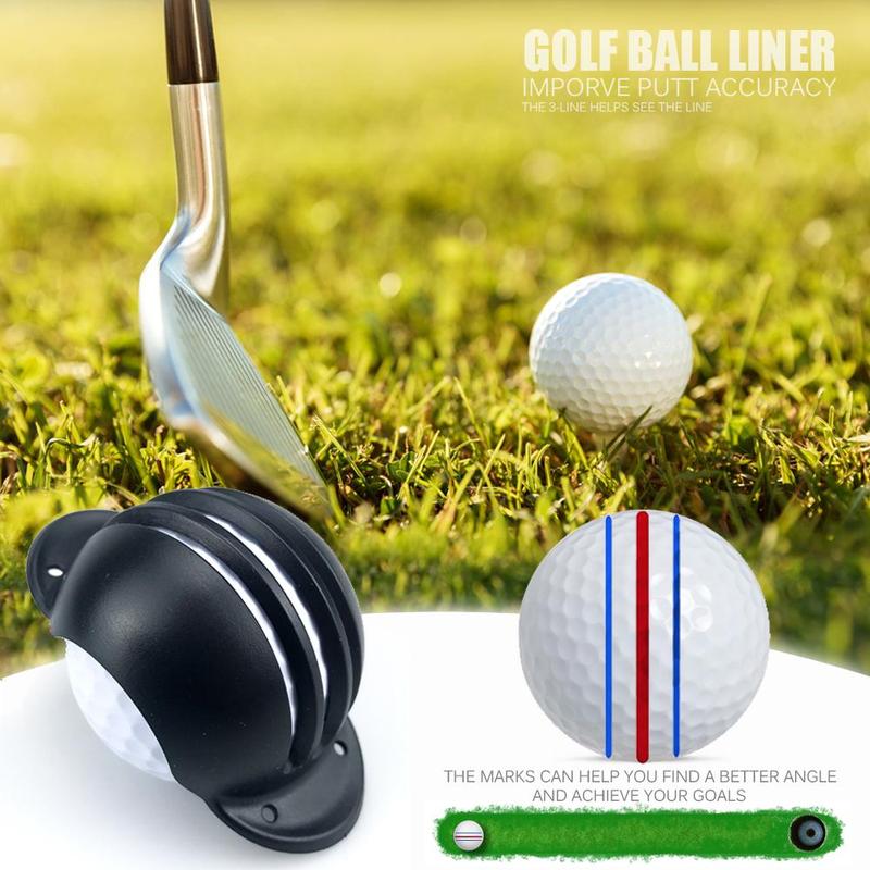 1 Set Three Line Aiming Marker, Golf Ball Line Marker, Golf Ball Alignment Marking Tool, Golf Accessories, Christmas Gift