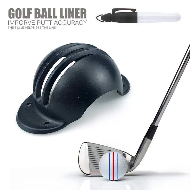 1 Set Three Line Aiming Marker, Golf Ball Line Marker, Golf Ball Alignment Marking Tool, Golf Accessories, Christmas Gift