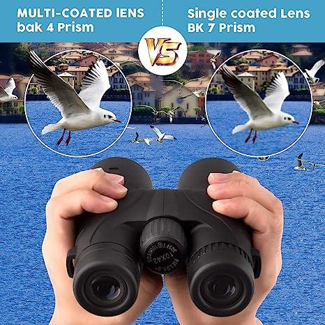 10x42 Binoculars for Adults - Professional HD Roof BAK4 Prism Lens Binoculars with Carrying Bag (1.0 lbs)