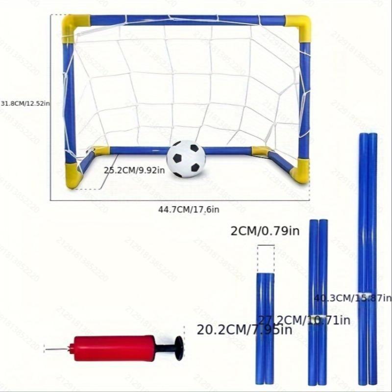 Mini Soccer Goal Set, Including 1 Count Detachable Soccer Goal and 1 Count Football, Soccer Goal for Outdoor, Sports Equipment for Football