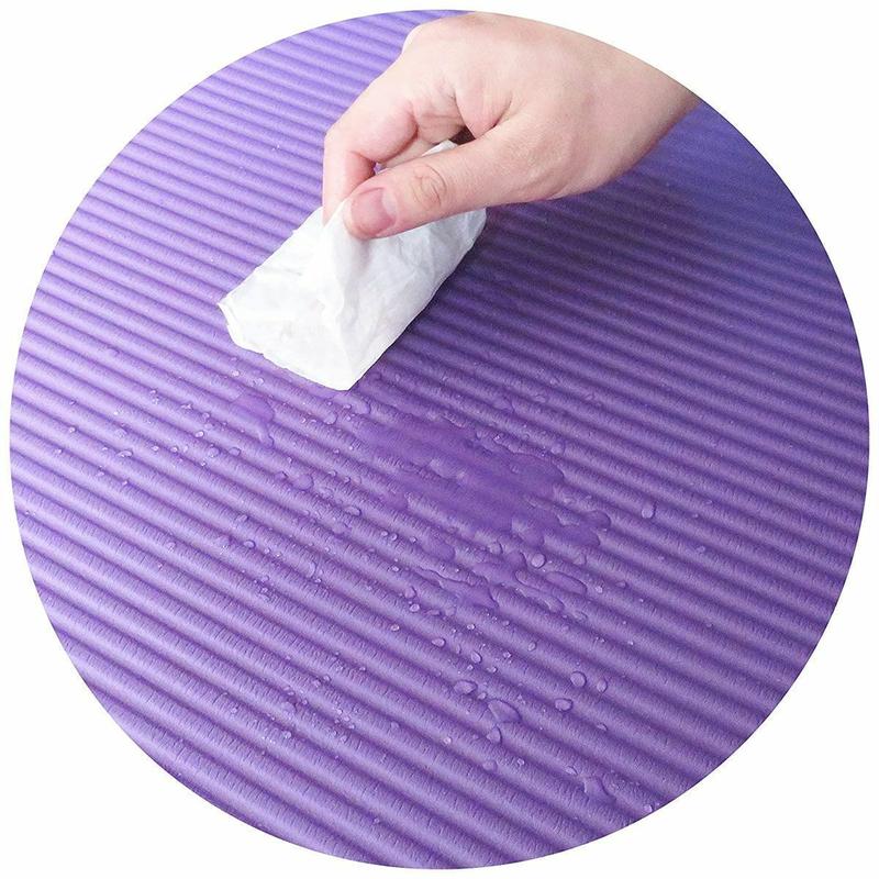 Non Slip Extra Thick 15mm Yoga Mat with Carrying Strap High Density Exercise Pad