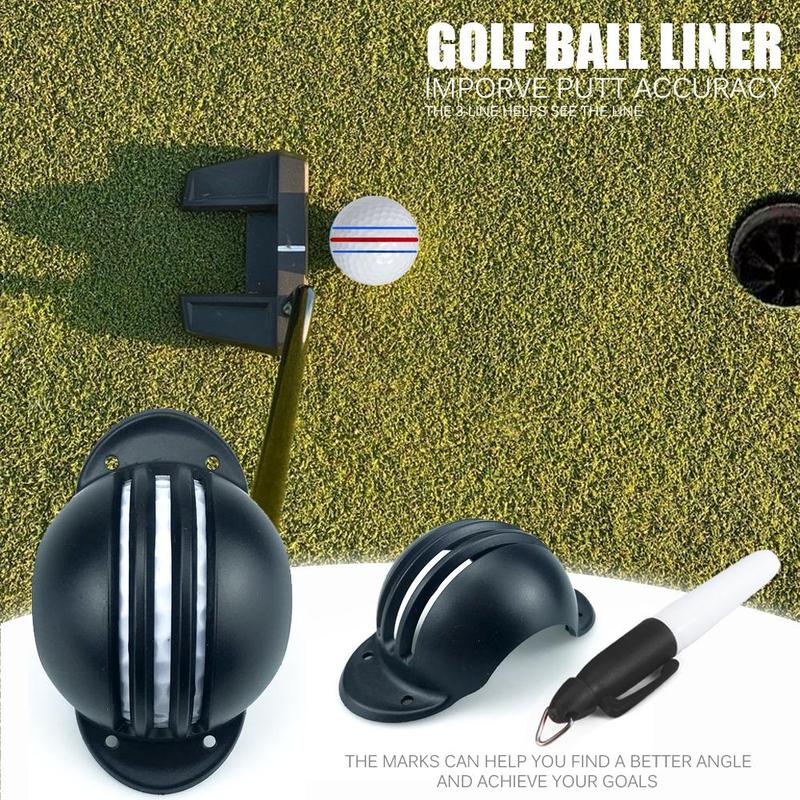 1 Set Three Line Aiming Marker, Golf Ball Line Marker, Golf Ball Alignment Marking Tool, Golf Accessories, Christmas Gift