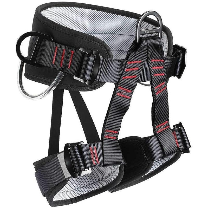 Climbing belts, Thicken Professional Half  Safety Belt Climbing Gear for Tree Climbing, Fire Rescue, Rappelling and Other Outdoor Adventure Activities