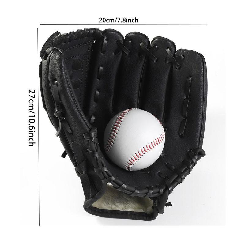 Baseball Glove, Soft & Durable Faux Leather Baseball Glove, Professional Training Baseball Tool, Bouncing Baseball Glove for Outdoor Sports