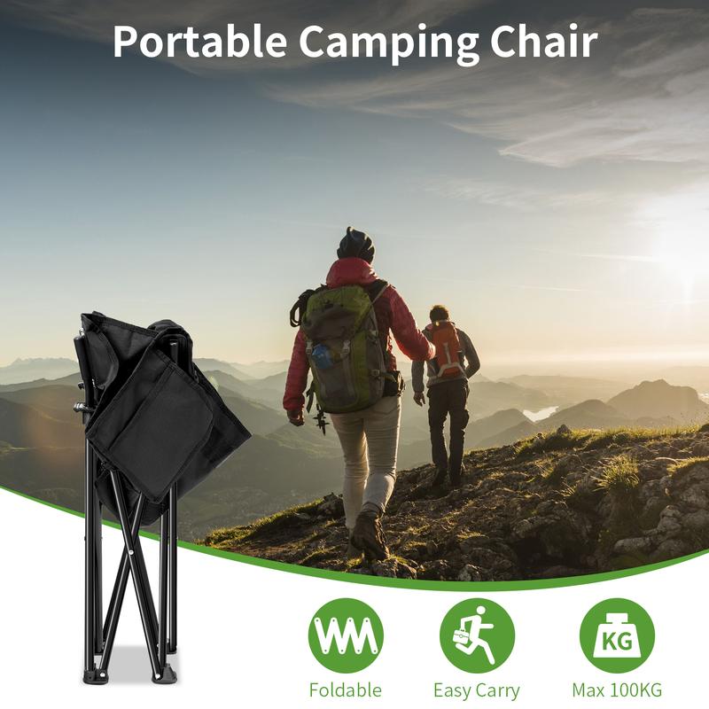 Camping Chair, Foldable Moon Chair with Stand 350lbs Portable Outdoor And Indoor Use Folding Chair Beach Chair Fishing Chair