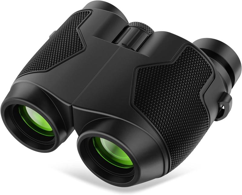 Jeacitory 12x25 Binoculars with Clear Low Night Version for Adults and Kids, Large Eyepiece Waterproof Durable & Clear BAK4 Prism FMC Lens Binoculars for Bird Watching Hunting Travel Theater Concerts